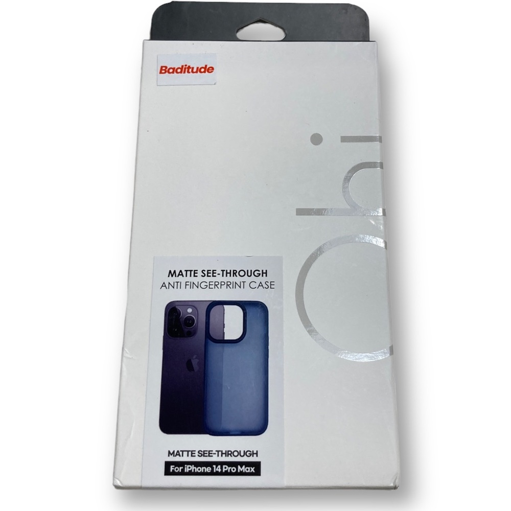 Ohi Baditude Phone Case for iPhone 14 Pro Max Matte See-Through Dark Green